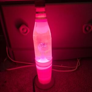 Tomato Ketchup Bottle Lava Lamp Rare
